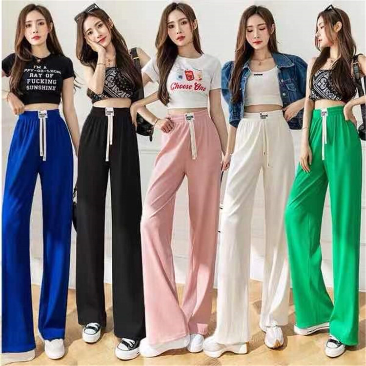 [Xiangli] label high waist loose floor mopping casual pants 8932# PCZ