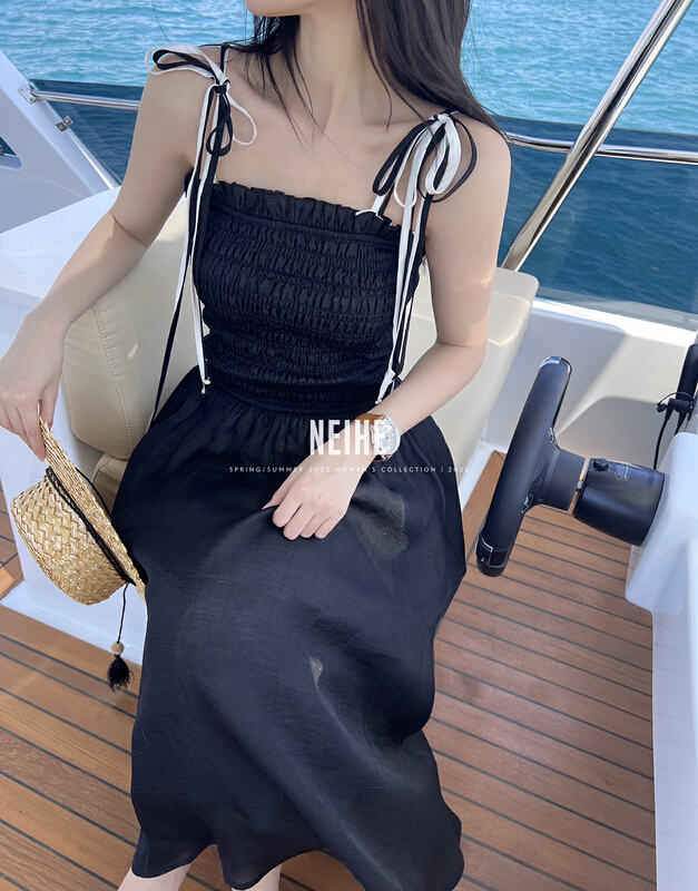 New in early summer! Buyer recommendation! [neihe] premium lace up suspender dress 11351# zxx