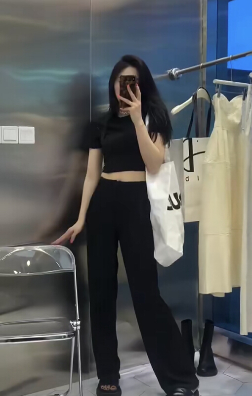 [RM. HH] solid short T-shirt + versatile casual pants set 2074# PCZ