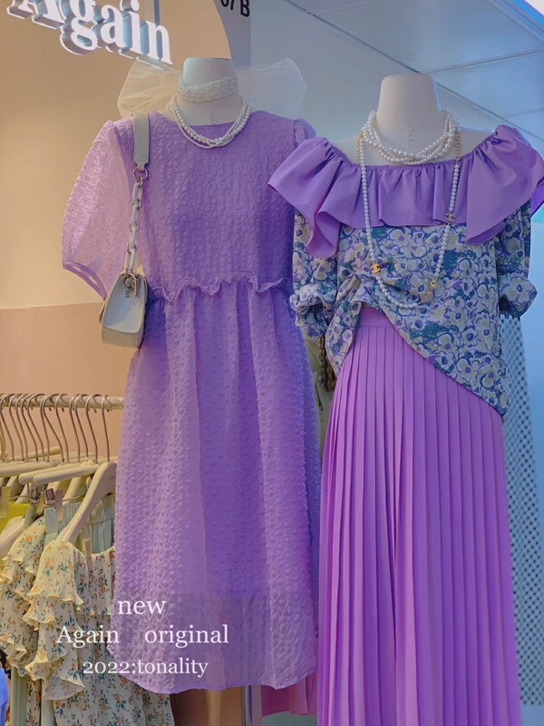 [again] bubble sleeve doll sweet dress (skirt only) 6629-1# PCZ