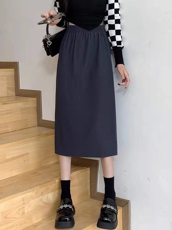 New year in early spring! [city light] fashionable and versatile straight skirt sy9129# XJ
