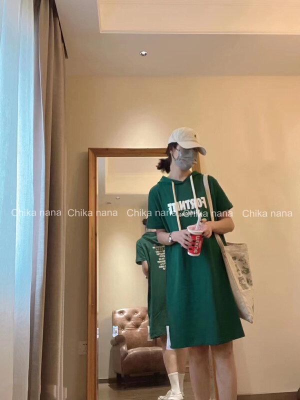 New year in early spring! [Yi Jia Yi] Korean casual long dress with hat 3301# cqw