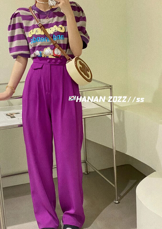 [Hanan] Korean versatile slim fit pants ys1-6058# LSL