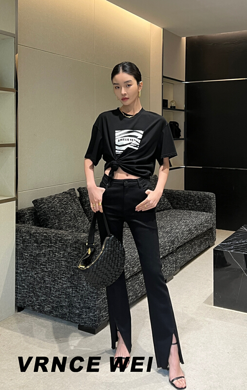 New year in early spring! [Vince] simple and versatile slit jeans 8511# jhy