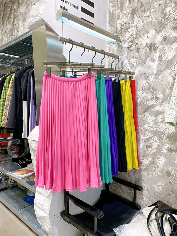 goods in stock! New year in early spring! [reshape] Korean high waist pleated skirt 2505# ozq