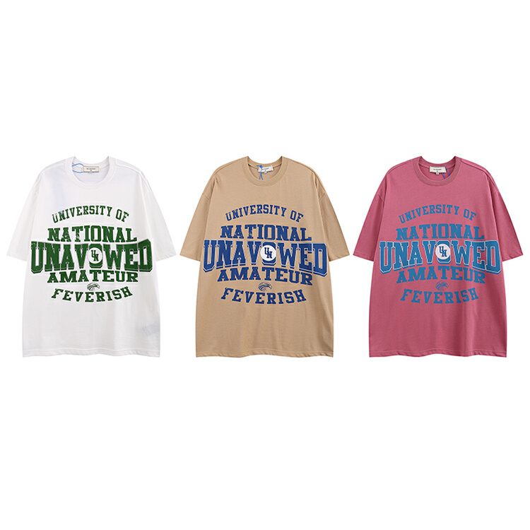 [the unaved] men's and women's personalized letter printed short sleeve T-shirt 2286# ZZL