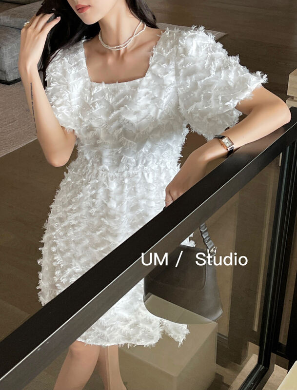 New in early summer! [um micron] little woman tassel high waist dress 88263# hjy