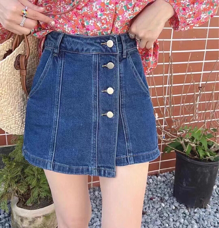 goods in stock! New in early summer! [hakie] elastic personalized design denim shorts 770631# ozq