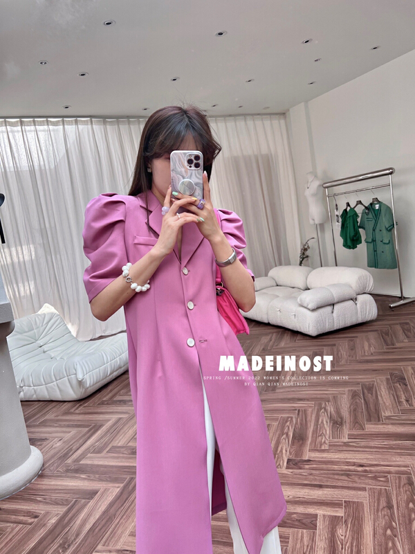 [OSHA madeinost] bubble sleeve advanced dress 86205# ll