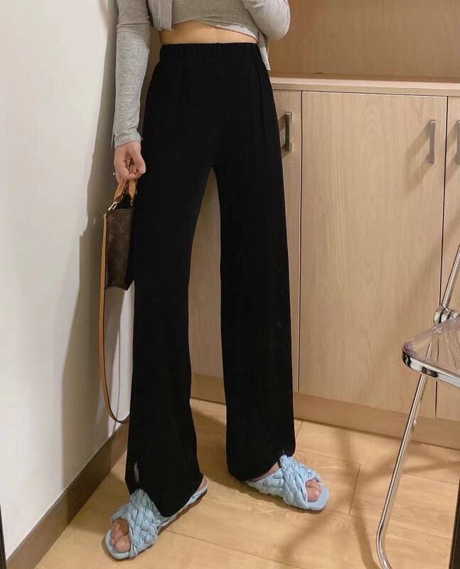 "Pauline" comfortable Korean pleated casual pants 9966# LL