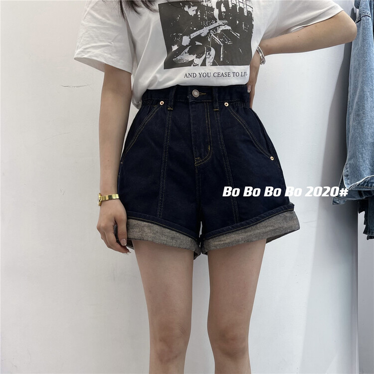 [Bobo] Korean rolled denim shorts 2020# cqw