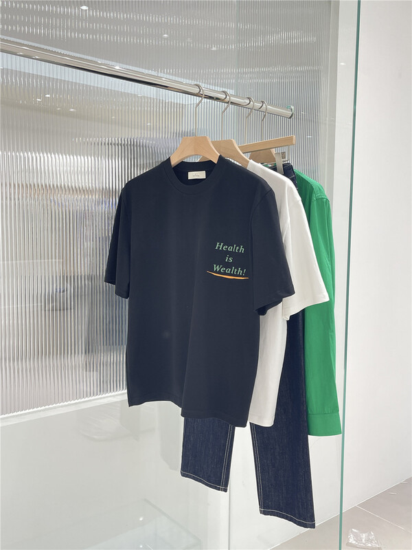 [x.t] crew neck versatile letter print short sleeve T-shirt t1385# ZZL