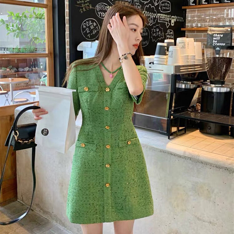 New in early summer! [L.L studio] French style small fragrance dress 7578# PCZ