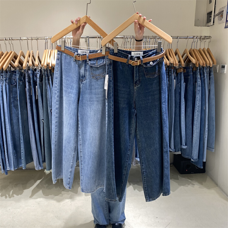 goods in stock! [o not 1] personalized and versatile solid jeans (without belt) ys1-t298# LSW