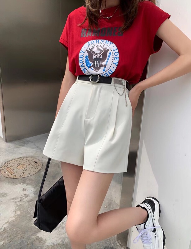 初夏上新!【卓姿】簡約通勤西裝休閒短褲(配腰帶)  796#  HJY