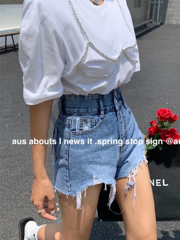 [aus] fashion design Vintage denim shorts g595# LSW