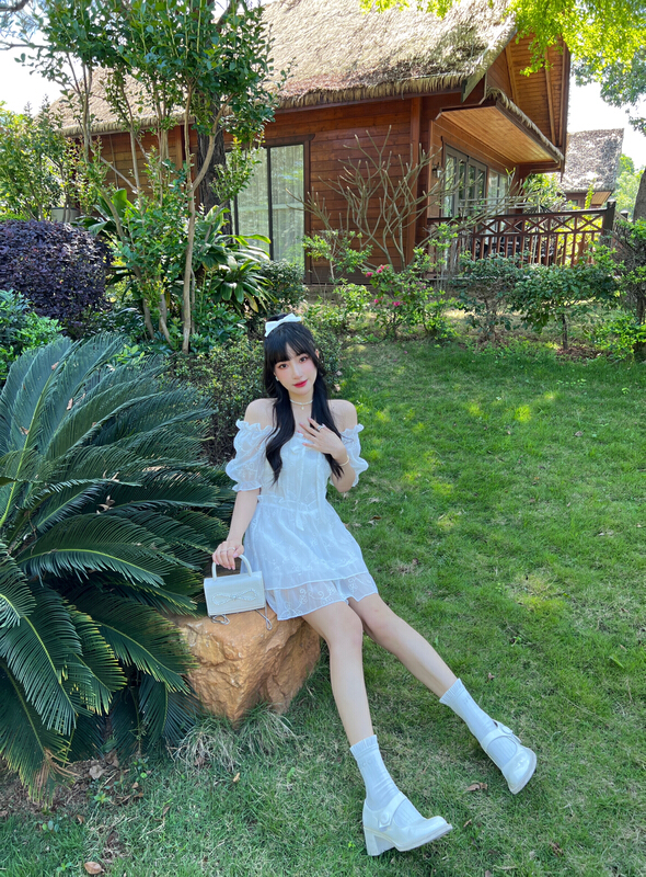 [CXI] Princess bow cake short dress c6016# WPL