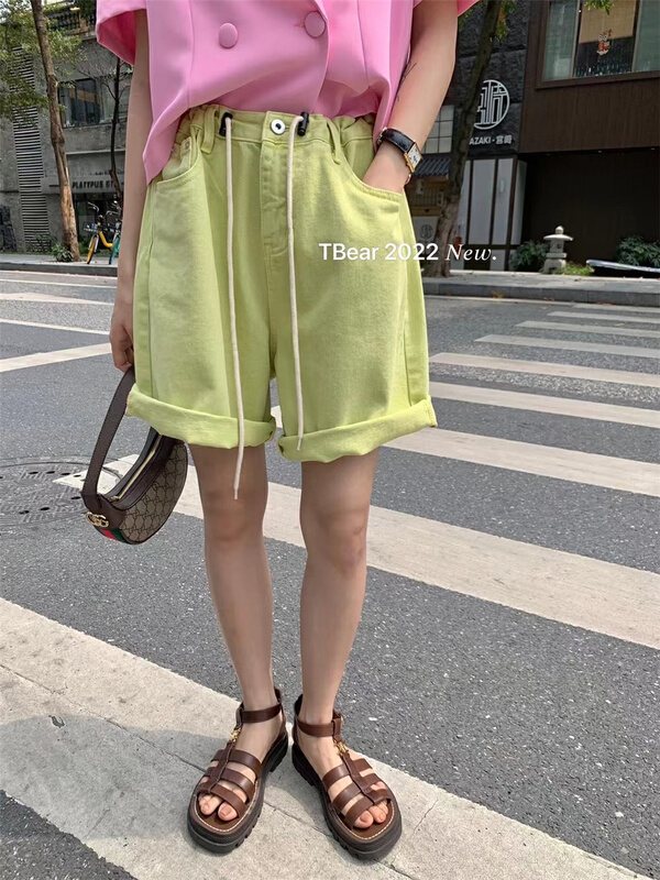 File mouth explosion! original edition! [t.bear] Korean fashion versatile denim shorts 8058# zxx