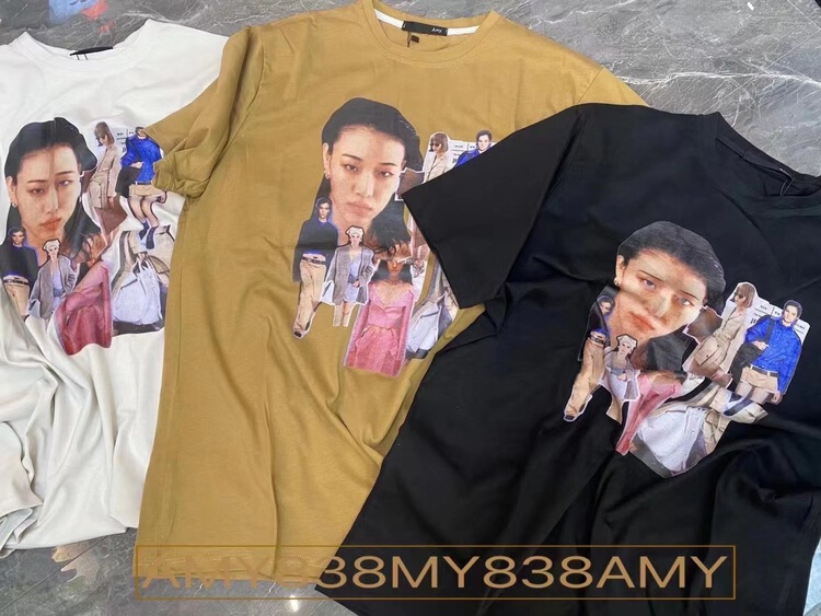 [Amy] trendy loose figure short sleeve T-shirt 838# WTT
