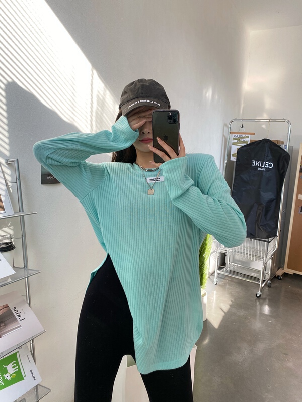 New year in early spring! [modern 197] Korean design label long sleeve T-shirt 2102-1# zyh
