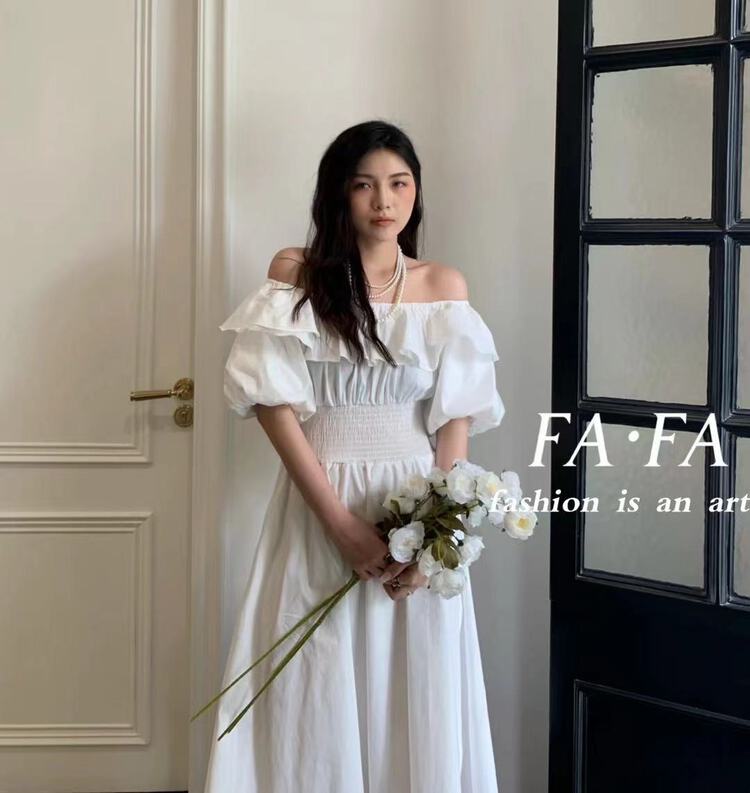 [Fafa] off shoulder slim dress 18002# zxl