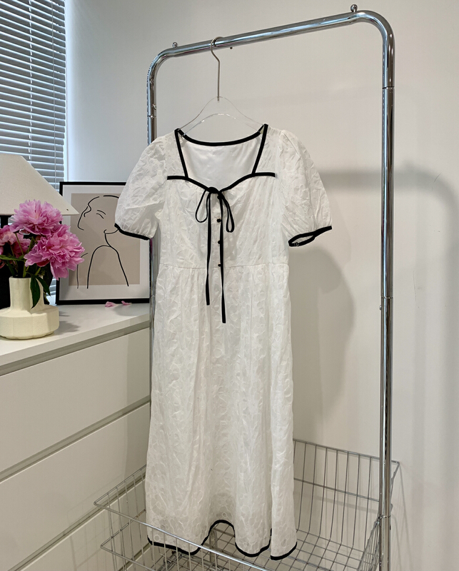 [A.C] fashionable lady temperament color matching lace up dress 11129# LSL