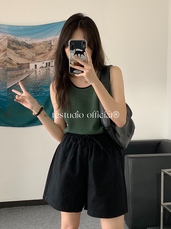 [te Tejia] fashion versatile knitted vest / suspender 81065# HBx