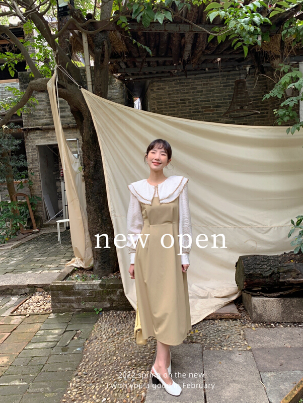 goods in stock! [new open] temperament baby collar stitched dress sl22326# zxl