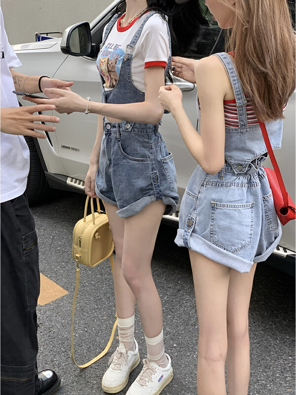 [timely rain] Han Feng ins design sense niche high waist strap pants (with removable strap) 40532# WPL