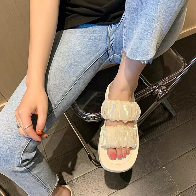 [at] Korean version wrinkled one line slipper xz005# LSL