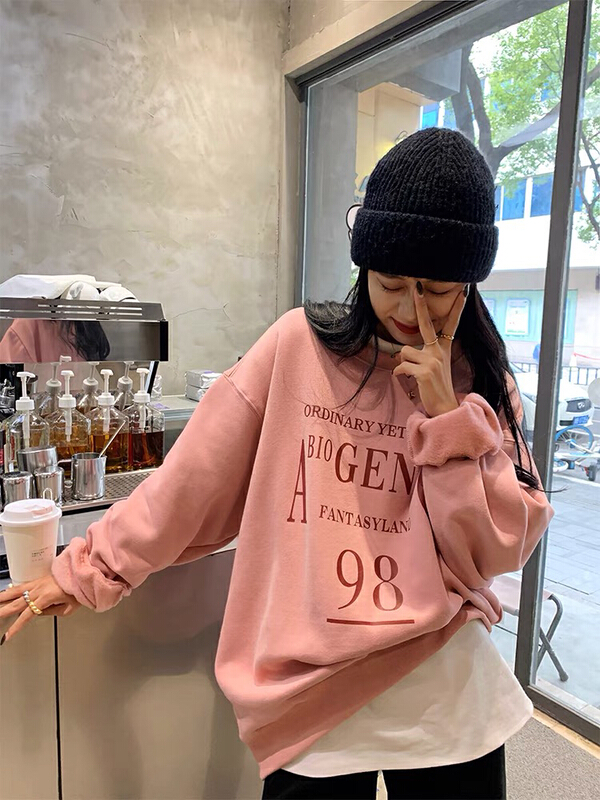 New year in early spring! [j.2] Korean loose printed sweater b4499# LSW