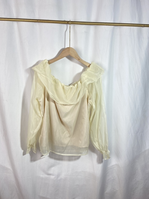 New in early summer! [yspy shop] Organza aging lady's blouse ys2-718# Cl