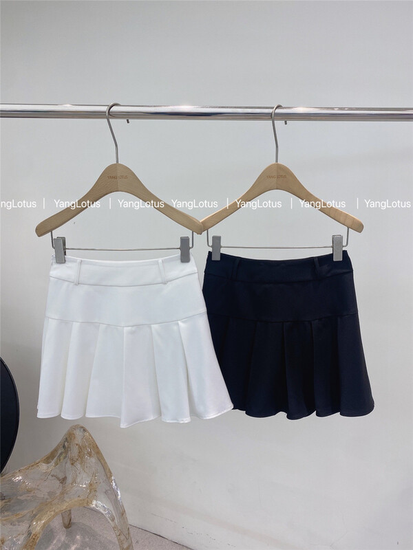 New in early summer! [Yang lotus] college style solid color pleated skirt (only selling skirt) s12246163# lwy