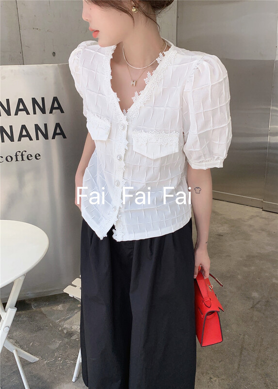 goods in stock! New in early summer! [Fai] simple and versatile color matching shirt 8759# ZZL