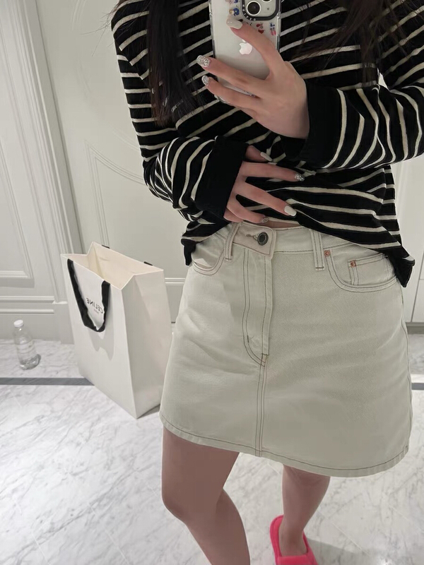 [four seasons] high waist versatile denim skirt 767# LSL