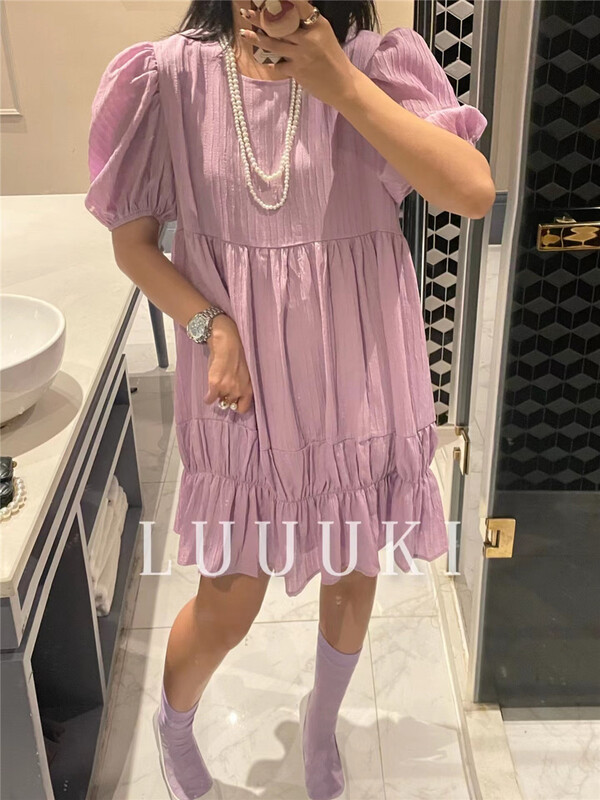 [luuki] bubble sleeve doll dress (skirt only) 25052# ozq