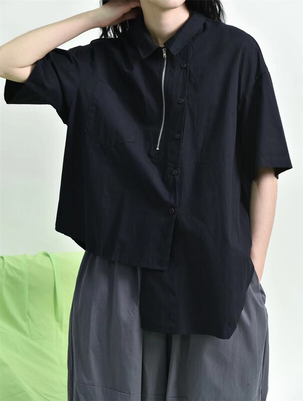 [three and two] slim, loose and comfortable small shirt 99072# L