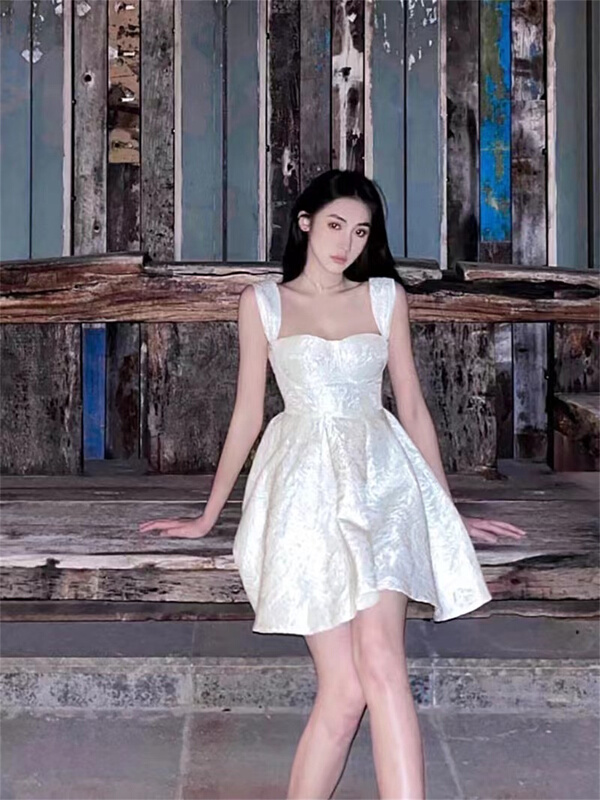 New in early summer! [Xiye] temperament versatile short dress g1201# JJ