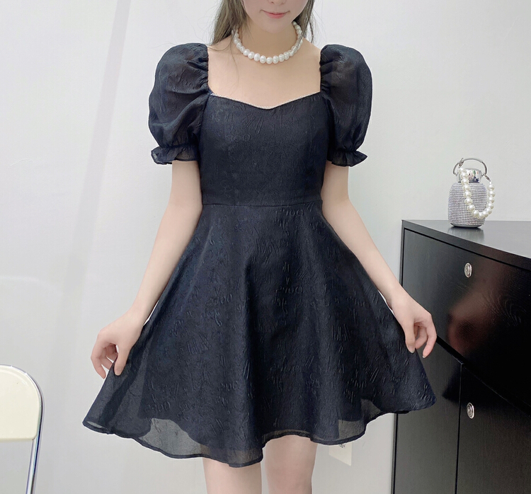 goods in stock! New in early summer! [BL Bertie Leah] open back square neck fashion dress 23317# XYJ