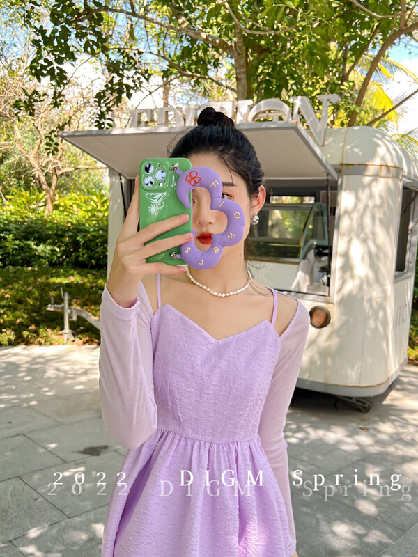 Original price 122.82! New year in early spring! [digm] new style, lady style, thin, fake two-piece dress 8506# zxx