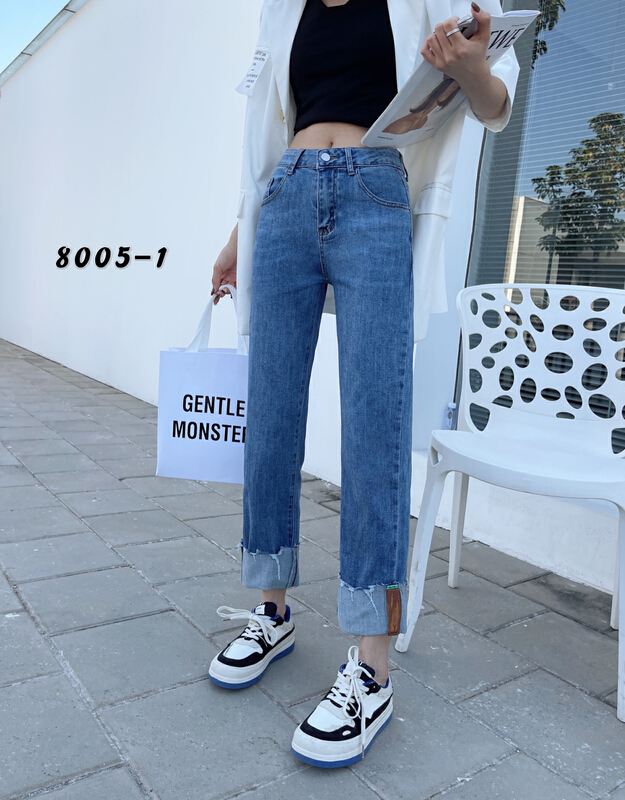 New year in early spring! [Mina] fashion elastic straight jeans ys1-8005# LSW