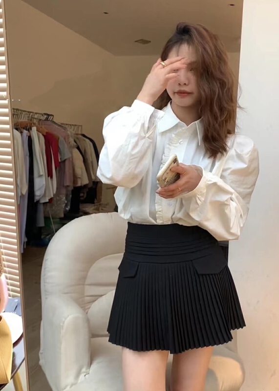 goods in stock! New in early summer! [h2-studio] Korean high waist slim pleated skirt ys1-332# HBx