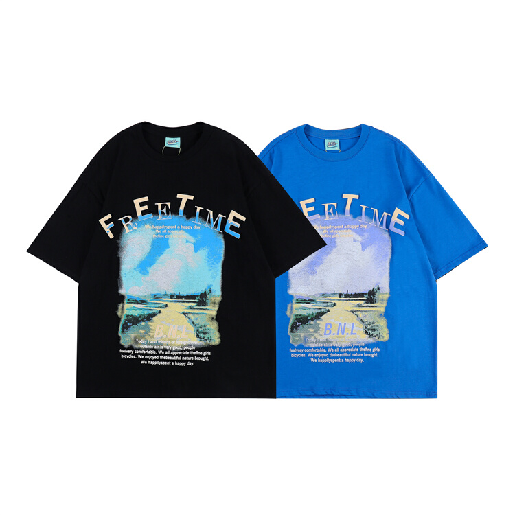 [BNL] men's and women's same personalized pattern small design Short Sleeve T-shirt 639# ZZL