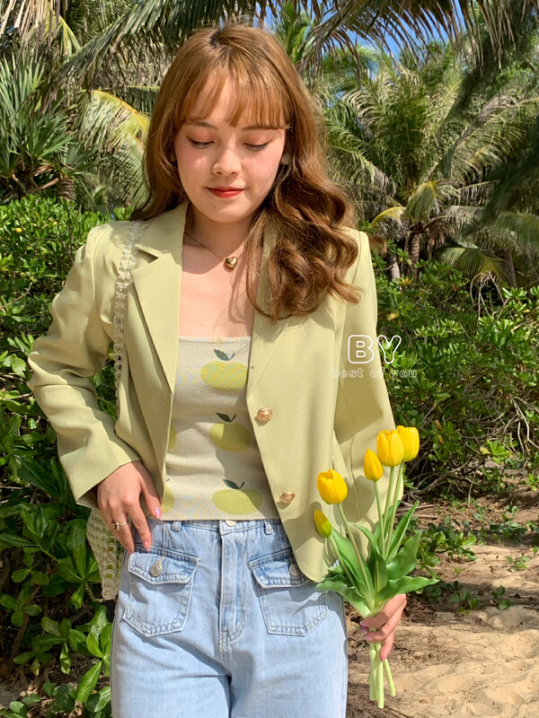 New year in early spring! [best of you] high sense short temperament niche suit 6098# HBx
