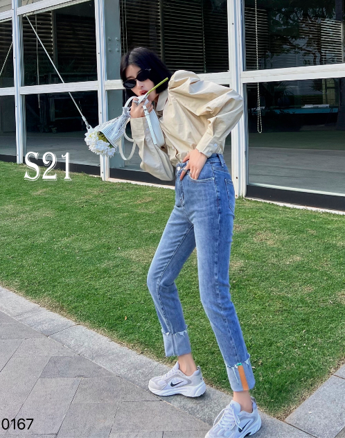 New year in early spring! [CC] versatile flanging straight jeans 0167# XYJ