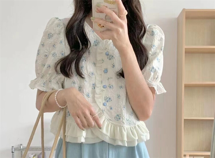 [Hebe] fresh and versatile little shirt 856# XYJ