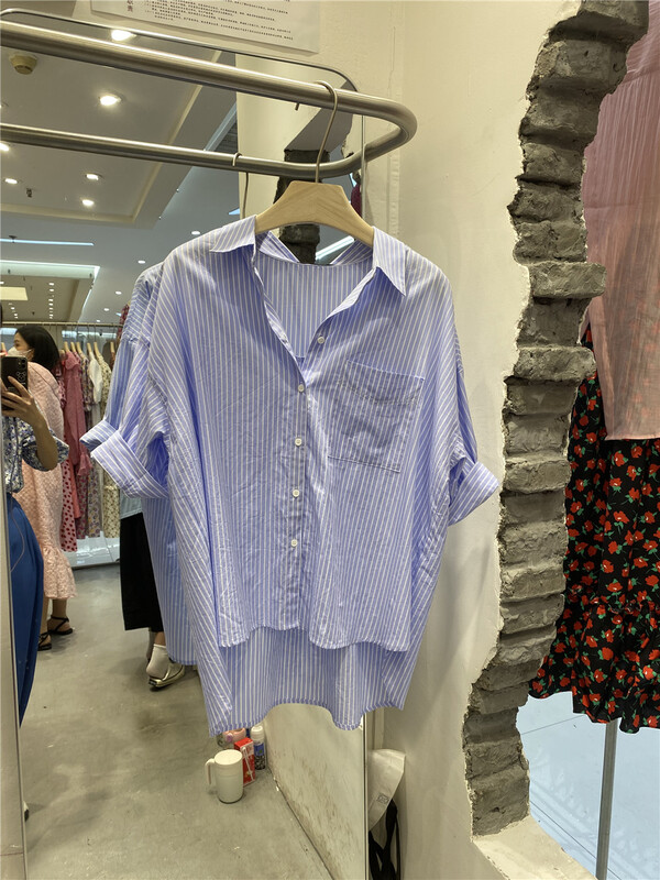 [FW] Korean striped loose shirt ys2-3229# WPL