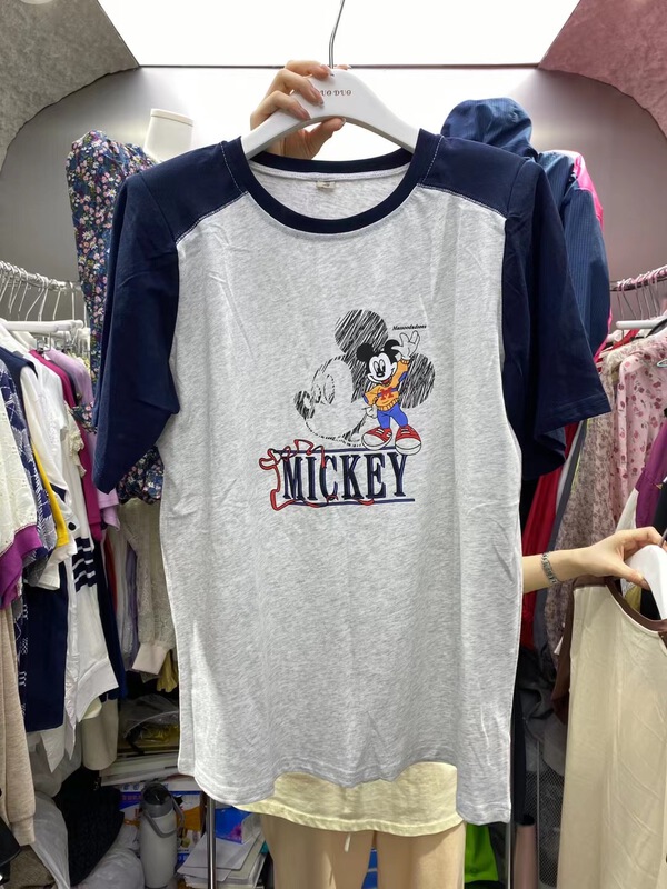 [dodo] niche design Mickey print short sleeve T-shirt 2570# zyh