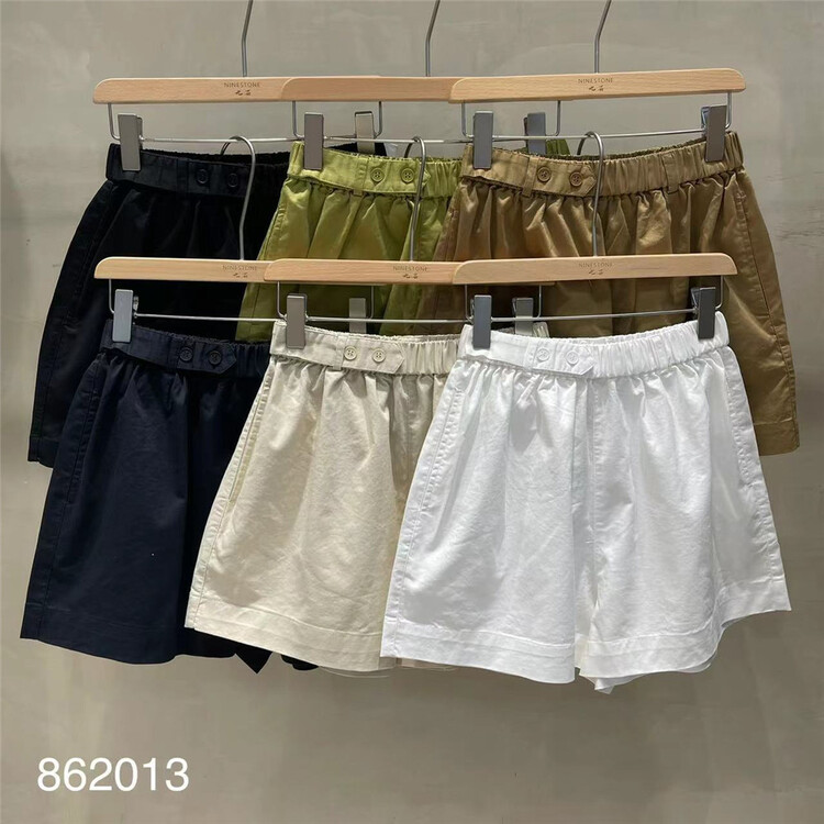 [fabric] Korean style net edition basic versatile casual shorts 862013# L