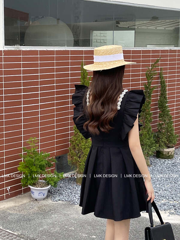 New in early summer! [LMK] Korean heavy craft pearl dress 2205# hjy